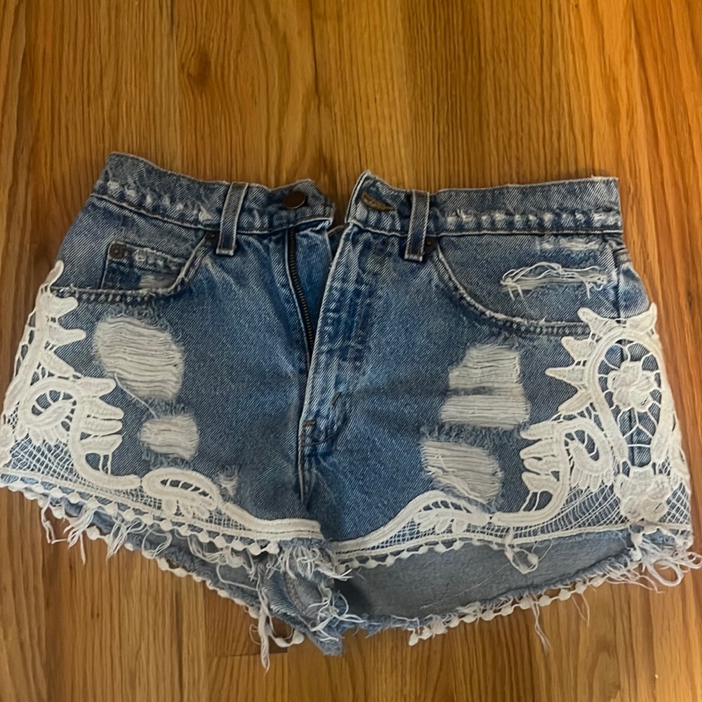 Denim shorts